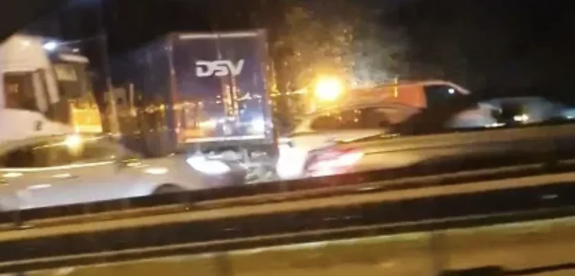 Lorry Crashes Through M60 Central Reservation, Six Vehicles Collide in Swinton Chaos