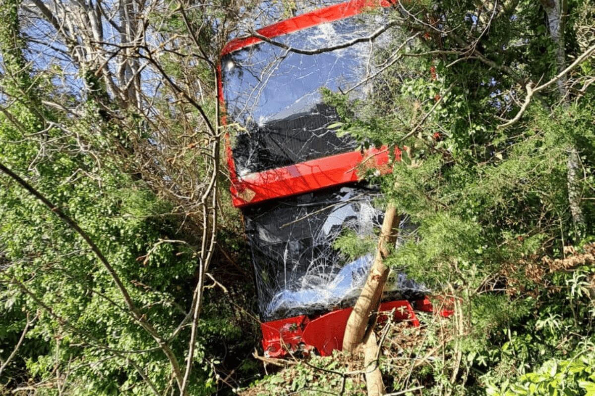 Biggin Hill Bus Crash: Two Hospitalised After Serious Collision on Main Road