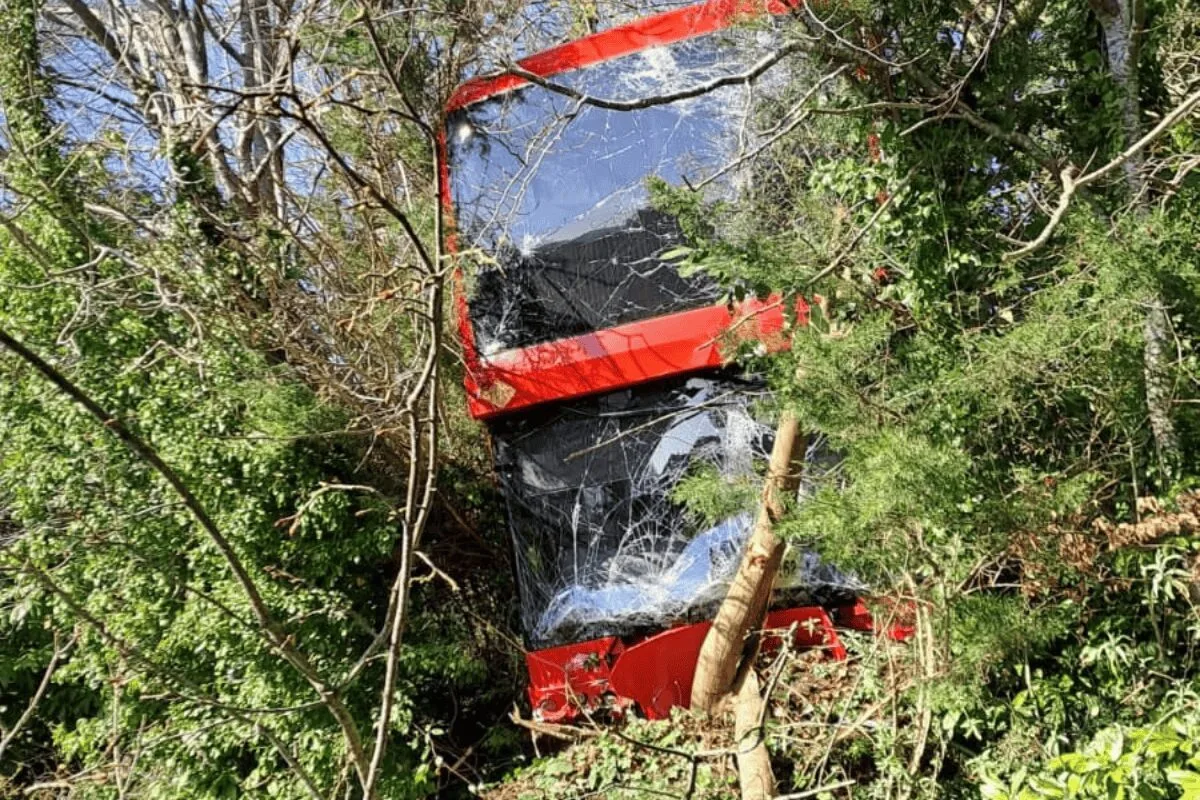 Biggin Hill Bus Crash: Two Hospitalised After Serious Collision on Main Road