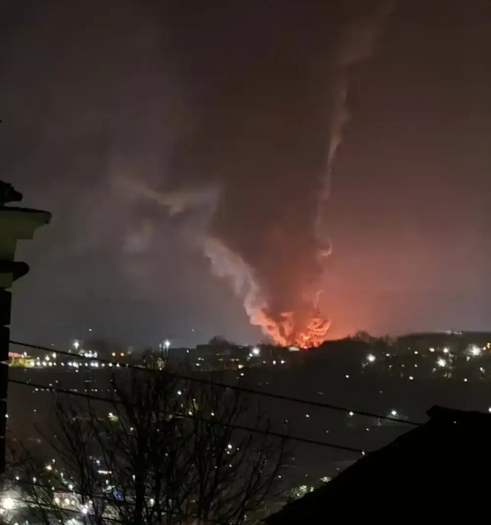 Firefighters Battle Commercial Building Fire in Blackburn