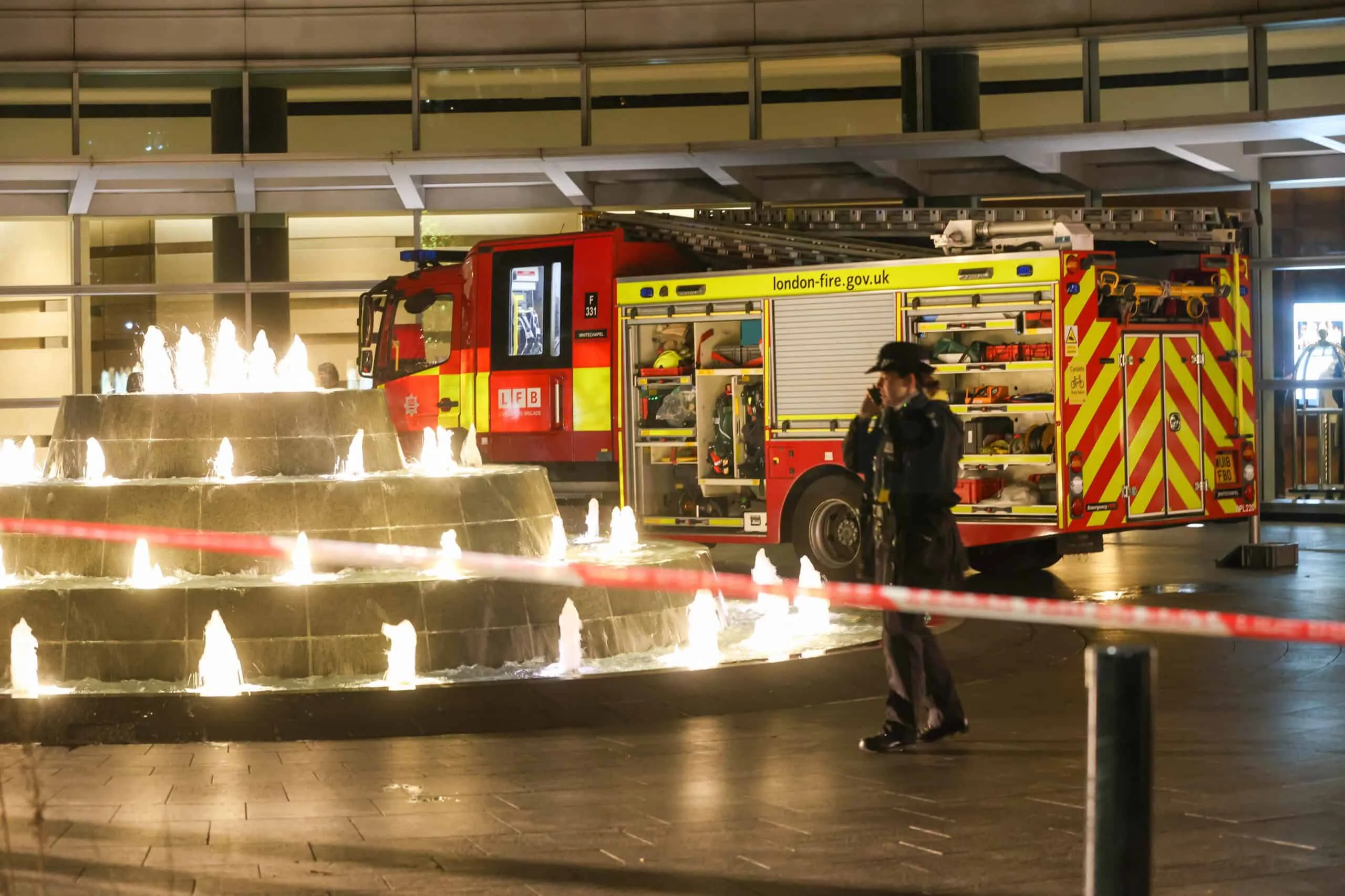 Fire Erupts at London’s Pan Peninsula Tower Sixth Floor, Residents Evacuated as Firefighters Battle Blaze