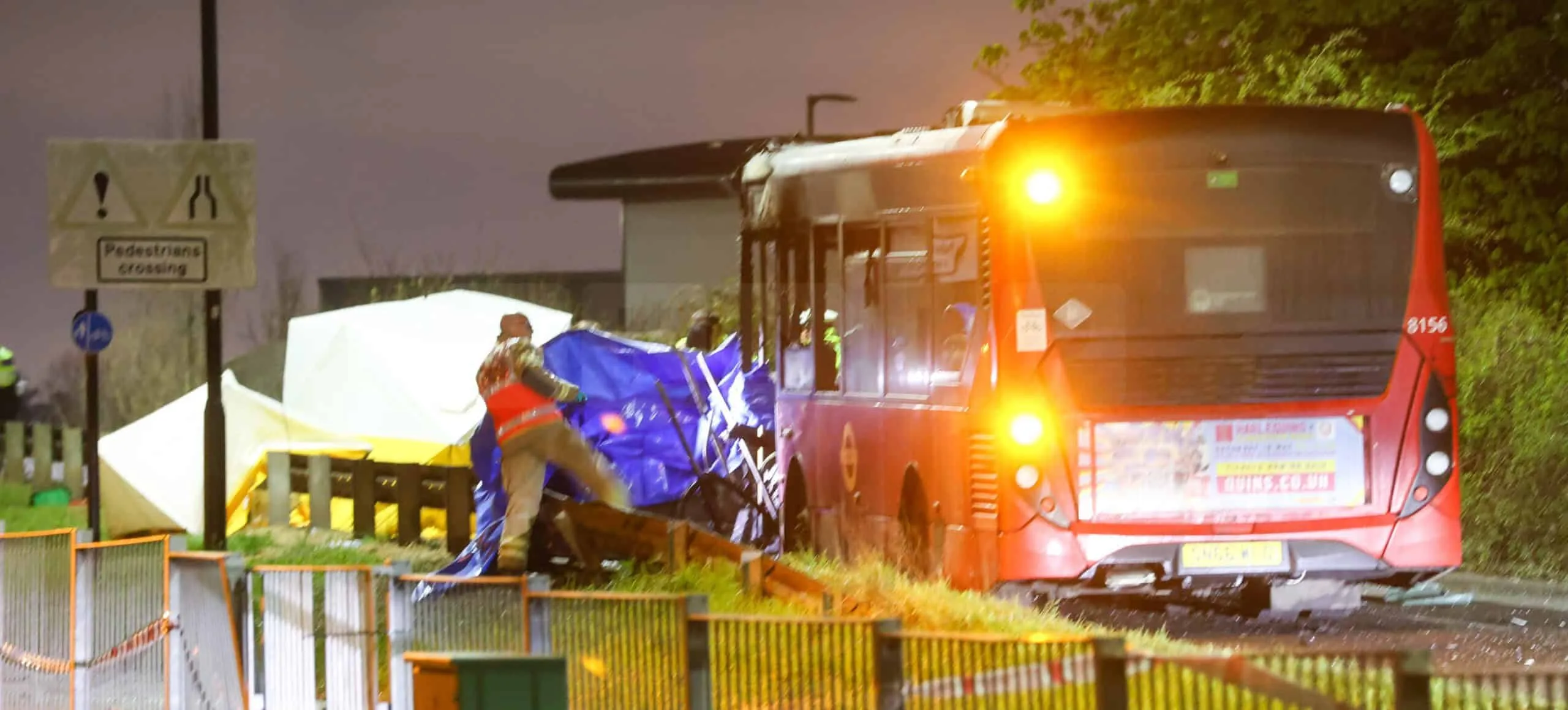 Feltham Horror: Three Dead as Car and Bus Blaze on Bedfont Road After Midnight Crash