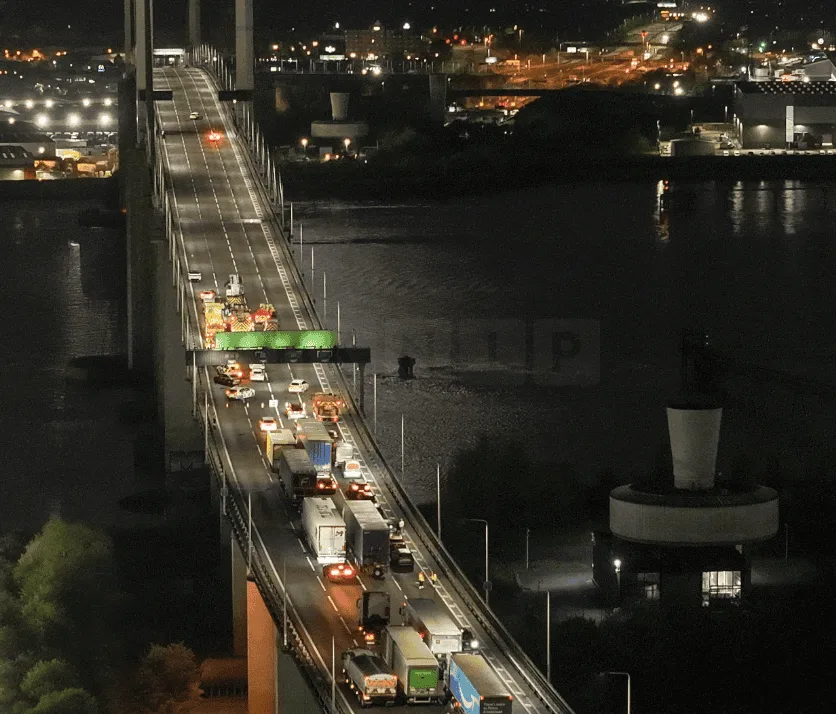 QE2 Bridge Closed for Three Hours at Dartford Crossing Over Woman’s Welfare Scare