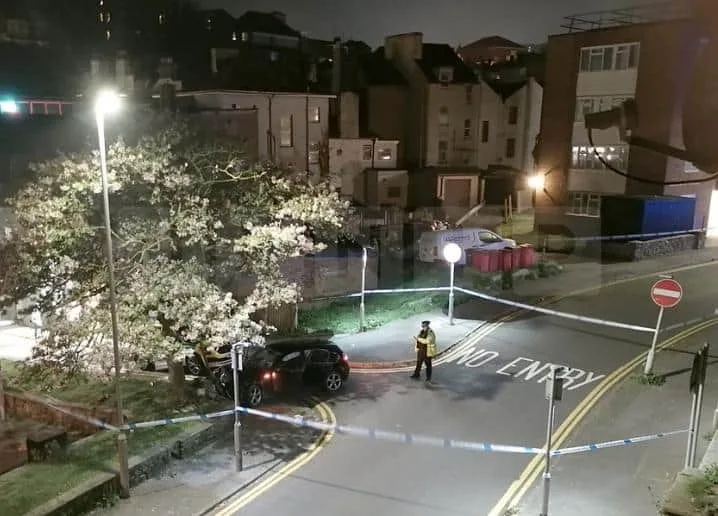 Folkestone Horror: Man Hurt as Car Smashes Lamppost and Wall, Harbour Way Closed
