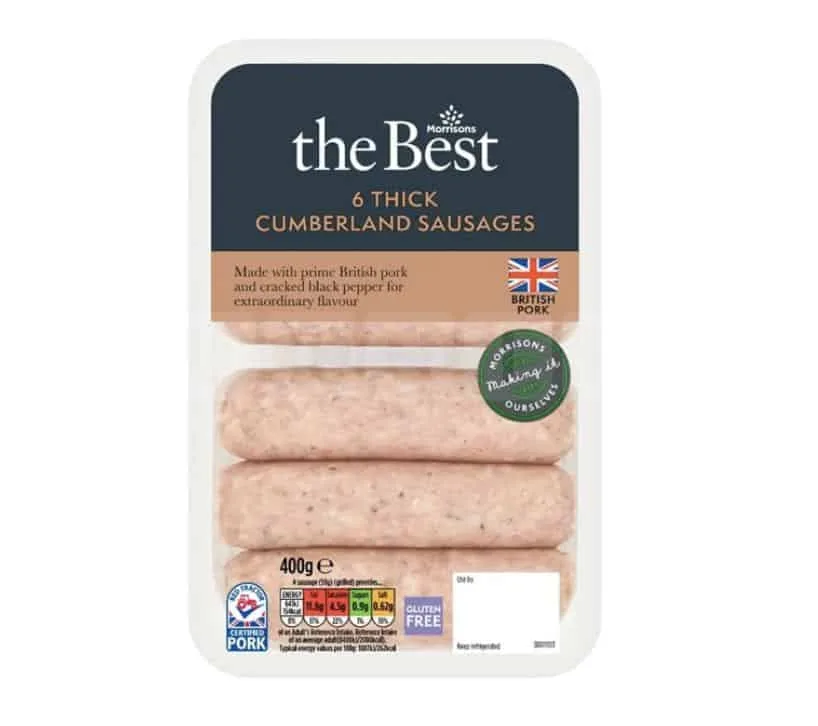 Morrisons Recalls The Best Cumberland Sausages Over Blue Plastic Contamination Fears
