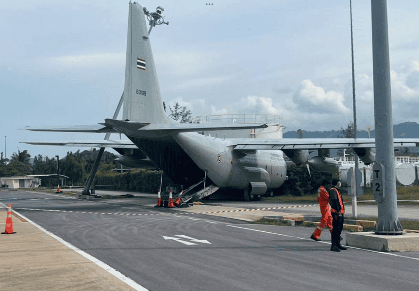 Brake Failure Causes Royal Thai Air Force C-130 Crash at Samui Airport – 62 Safe, Investigation Underway