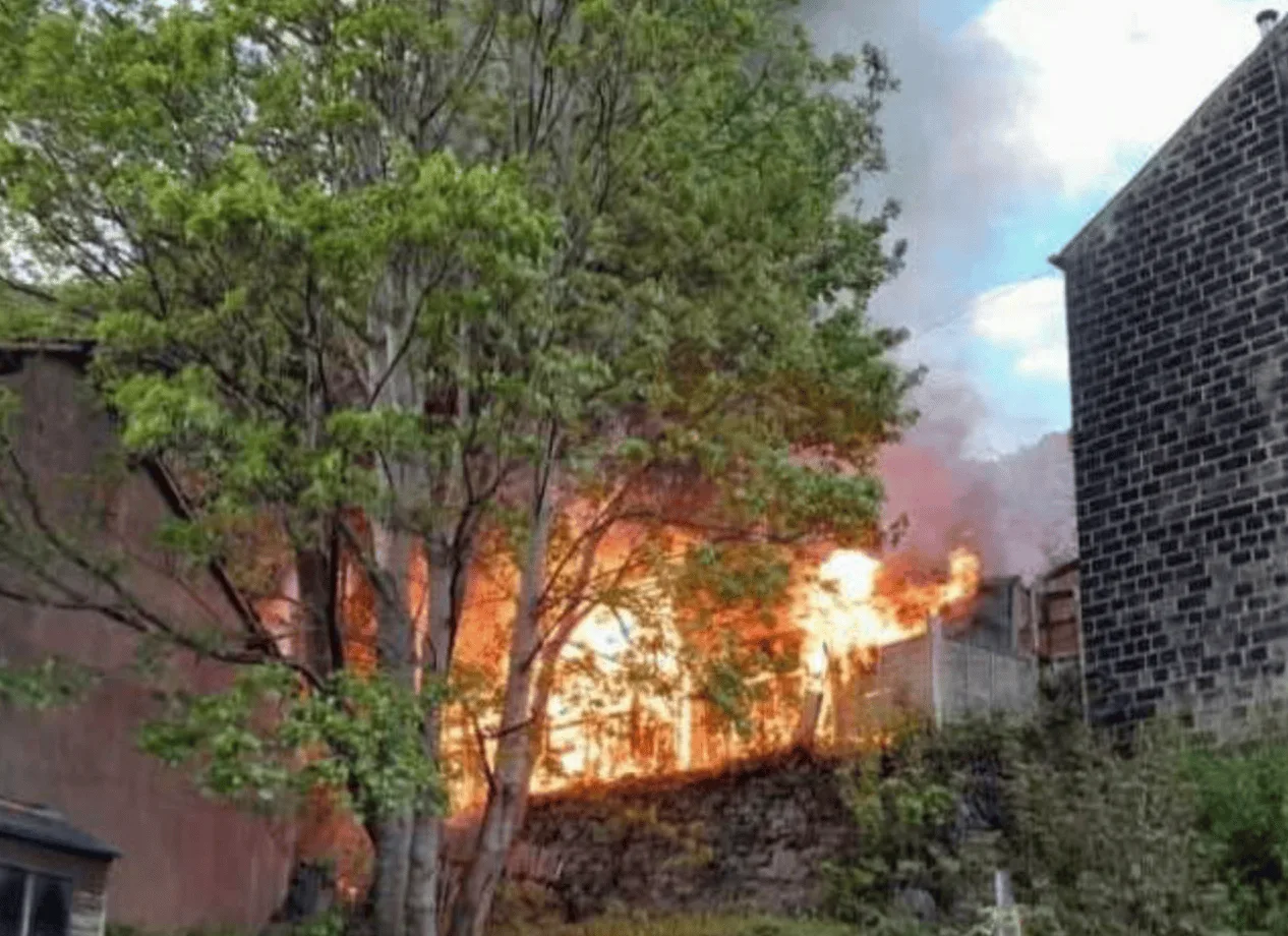 Massive Factory Fire in Lydgate Sparks Road Closures and Train Delays—Residents Urged to Stay Indoors