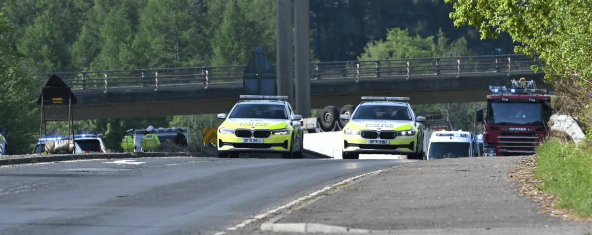 Lorry Crashes Through M90 Flyover Barrier Near Perth, Causing Major Road Closures and Delays