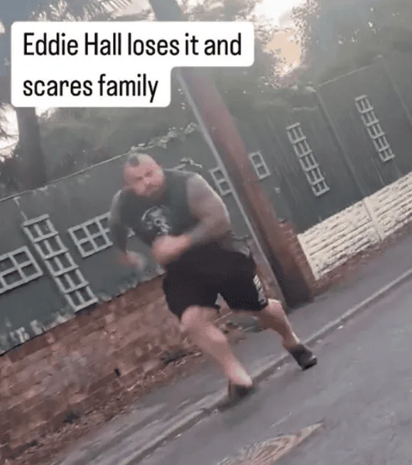 Eddie Hall’s Furious Road Rage: Ex-Strongman Chases Cars After Family Harassment Outside Home