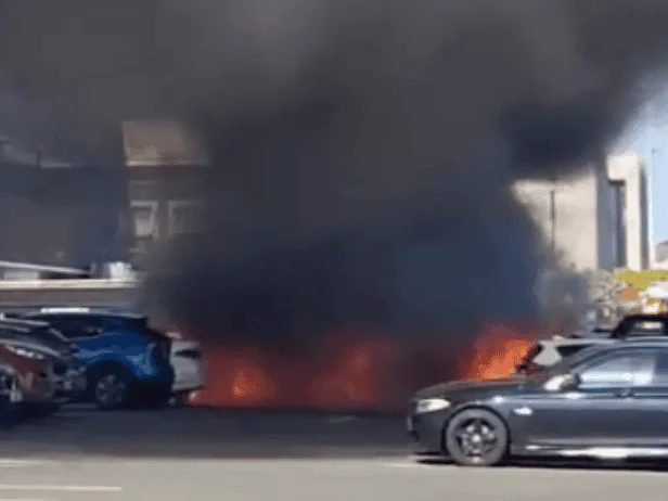Vehicle Blaze Sparks Massive Fire Response at Brent Cross John Lewis Car Park