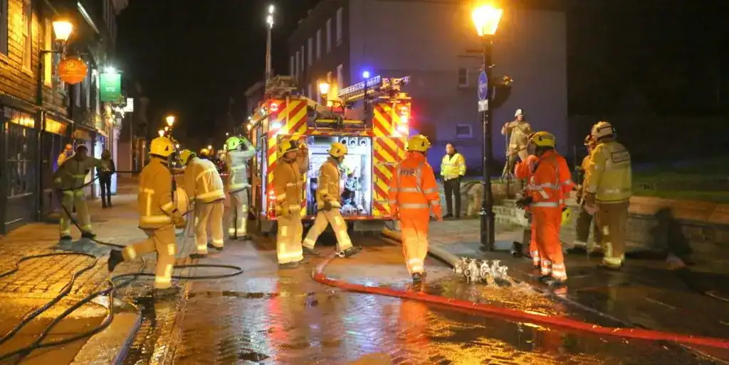 Margate Bonfire Blaze Sparks Garden Fire Panic – Three Fire Engines Rush In
