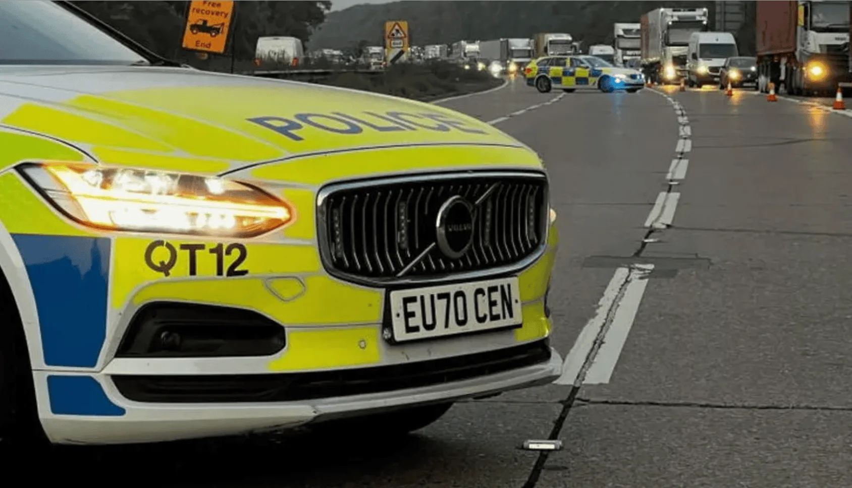 A12 Southbound Shut Near M25 After Medical Emergency Sparks Essex Gridlock