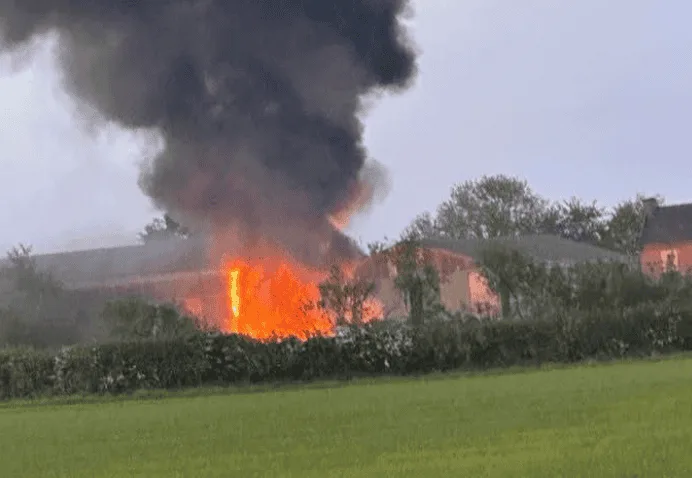 Three Fire Engines Battle Claxton Farm Blaze in Hartlepool – Residents Urged to Avoid Area