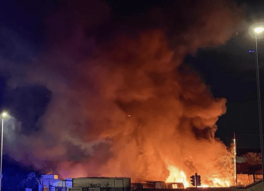 Fiery Night Chaos in Stockton-on-Tees as Three Blazes Spark Emergency Response