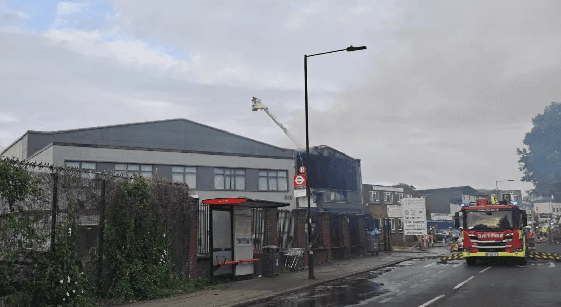 Massive Park Royal Fire Destroys Restaurant and Warehouse, Firefighters Battle Blaze for Five Hours