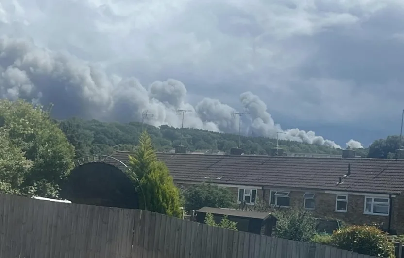Massive Epping Warehouse Blaze Sends Smoke Over M11, Drivers Urged to Slow Down