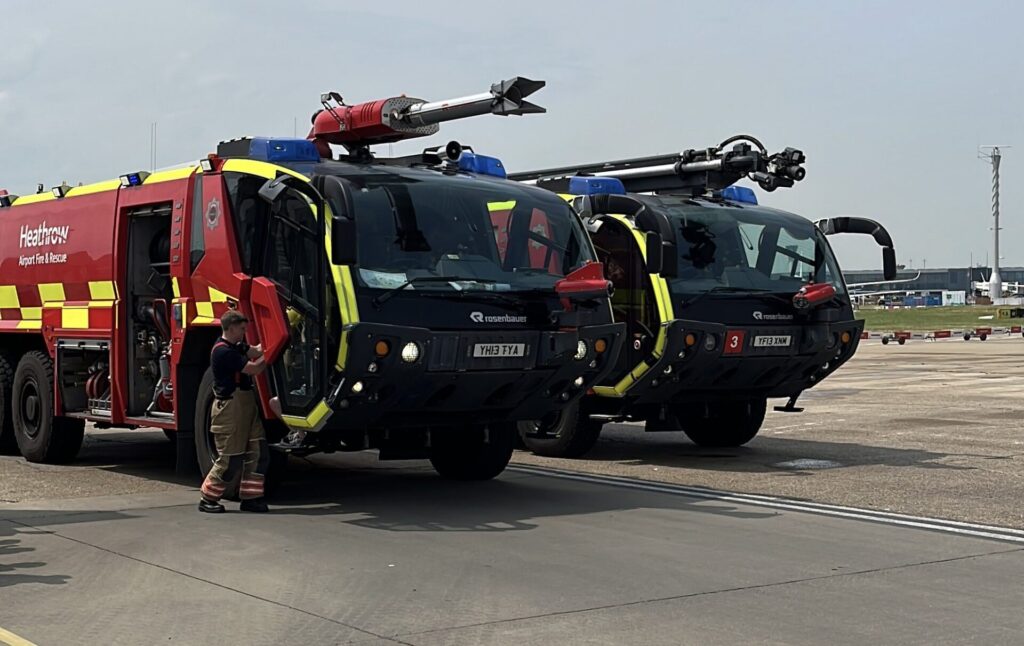 Emergency Response at Heathrow Airport After Reports of Blaze Onboard Inbound Aircraft