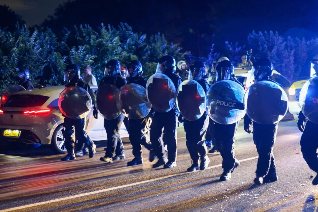 Two Men Charged After Violent Clashes at Epping Migrant Hotel Protest