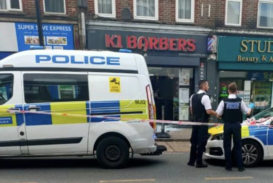 Two Men Stabbed and Arrested After Shocking Sutton High Street Barbershop Attack