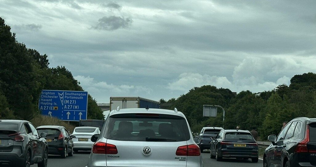 A Person has fallen from a Bridge across the A3 in Portsmouth