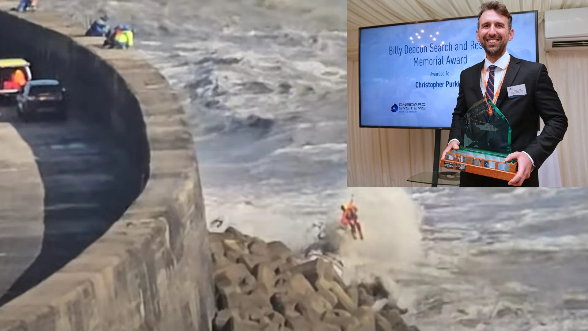 Coastguard Hero Chris Purkiss Wins Top SAR Award for Death-Defying Newhaven Breakwater Rescue