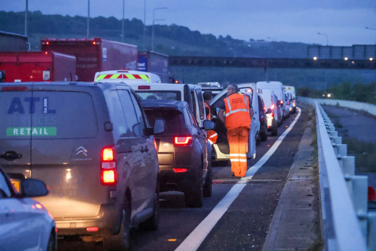 M2 Eastbound Shut Near Medway Viaduct After Body Found, Chaos for Commuters in Kent