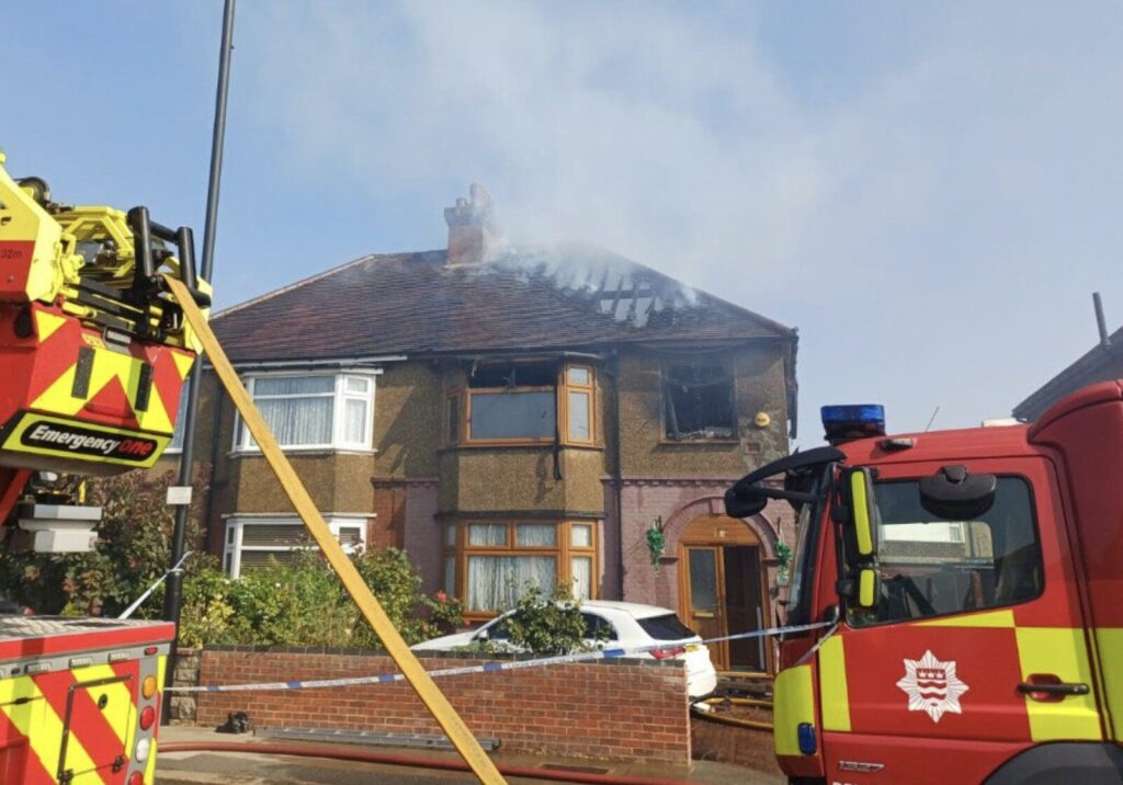 Major House Fire Closes Hertford Road in Enfield