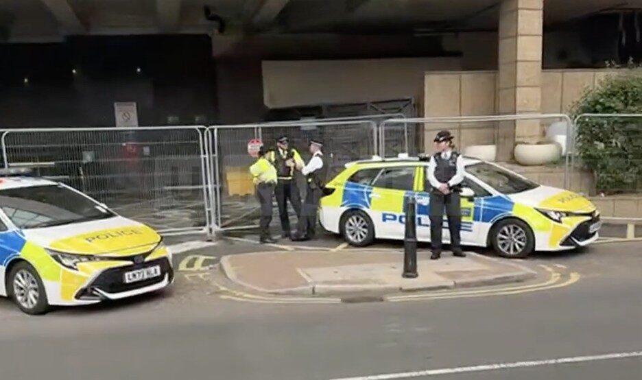Police Guard Britannia Hotel in Canary Wharf as Government Unveils Fast-Track Asylum Appeals