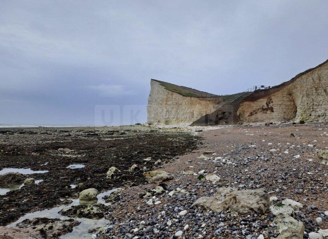 Couple risk lives rescuing dog at Hope Gap in East Sussex