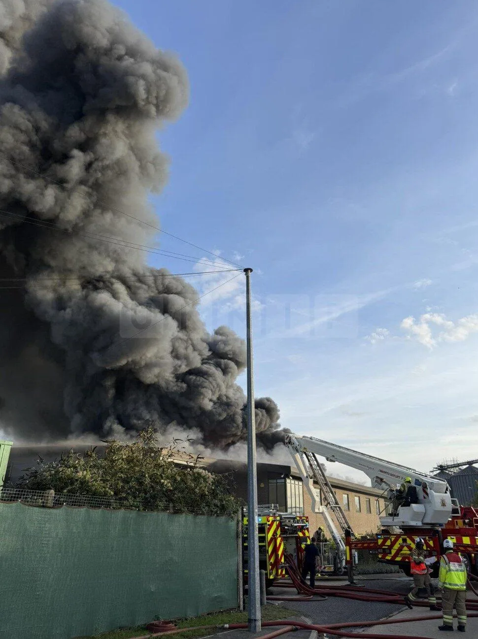 Huge Witham Industrial Fire Sends Smoke Billowing Across Essex – No Injuries Reported