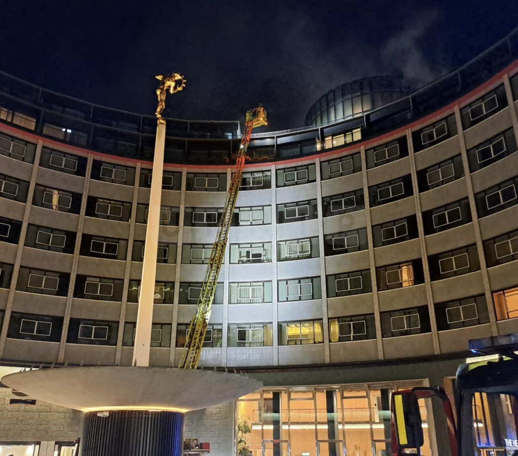 100 Firefighters Battle Blaze at Nine-Storey Building on Wood Lane