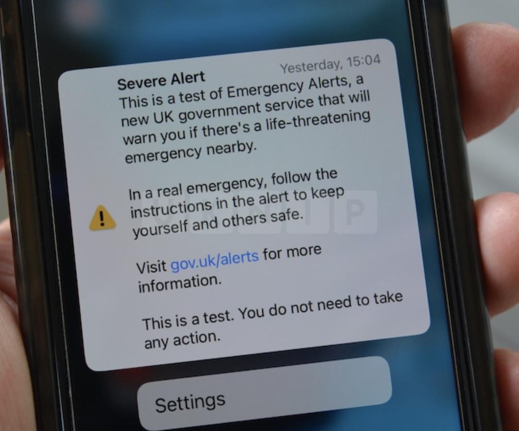 Emergency Alert Test Scheduled