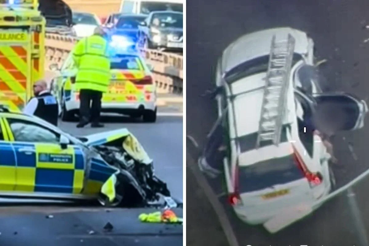 Wild A12 Police Chase Ends in Smash Injuring Officers and Suspect Arrested