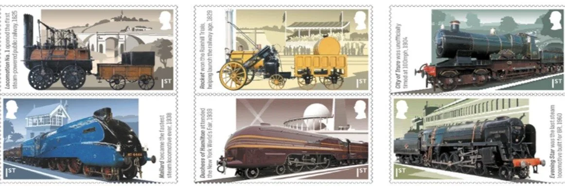 Royal Mail Launches Stunning Steam Train Stamp Set to Celebrate 200 Years of UK Rail History