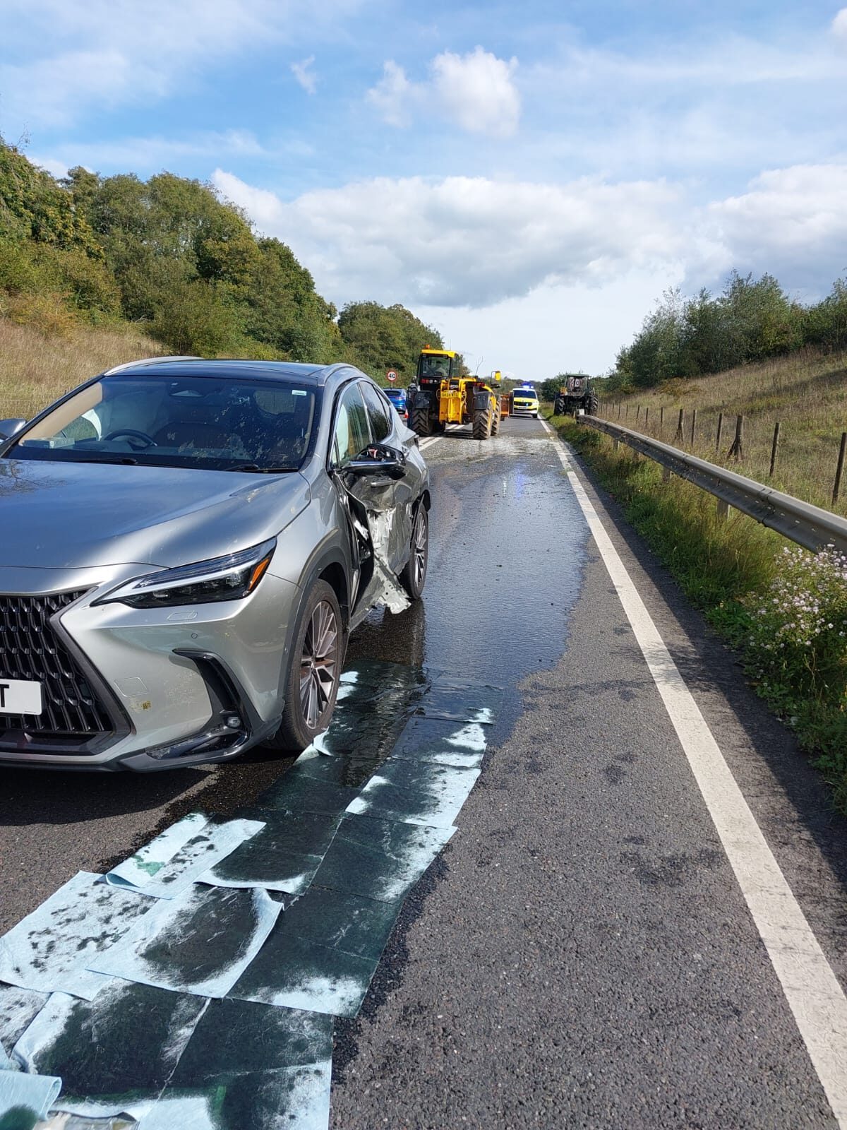 Tractor Crash Shuts Key Hastings-Bexhill Road All Day