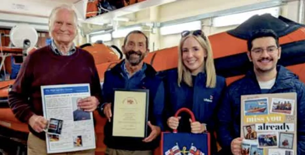 Lifeboat Legend George Chastney Quits Cowes RNLI Press Role After 20 Years of Heroic Service