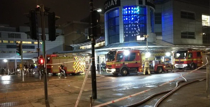 Fridge Fire at West Quay M&S Sparks Emergency Response but No Injuries