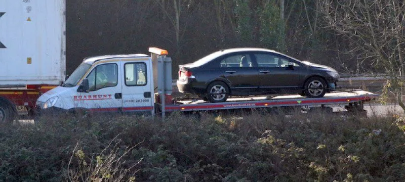 Crash on M27 Junction 10 Slip Road Near Fareham Closes Lane—All Three Unharmed