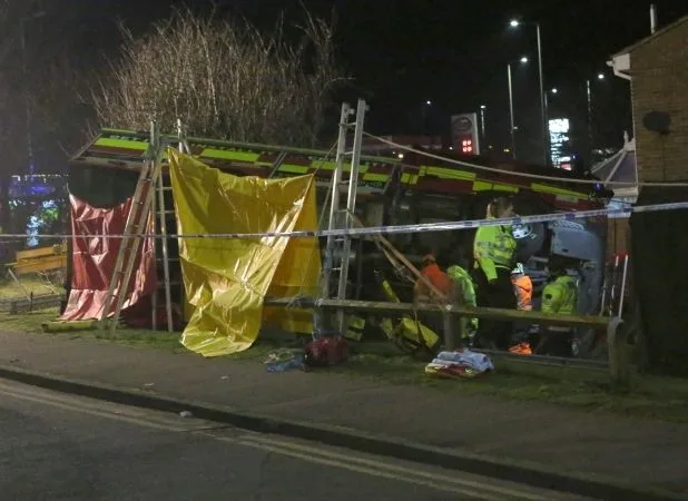 Pedestrian Killed as Fire Engine Responding to Emergency Crashes in Royston Roundabout Horror