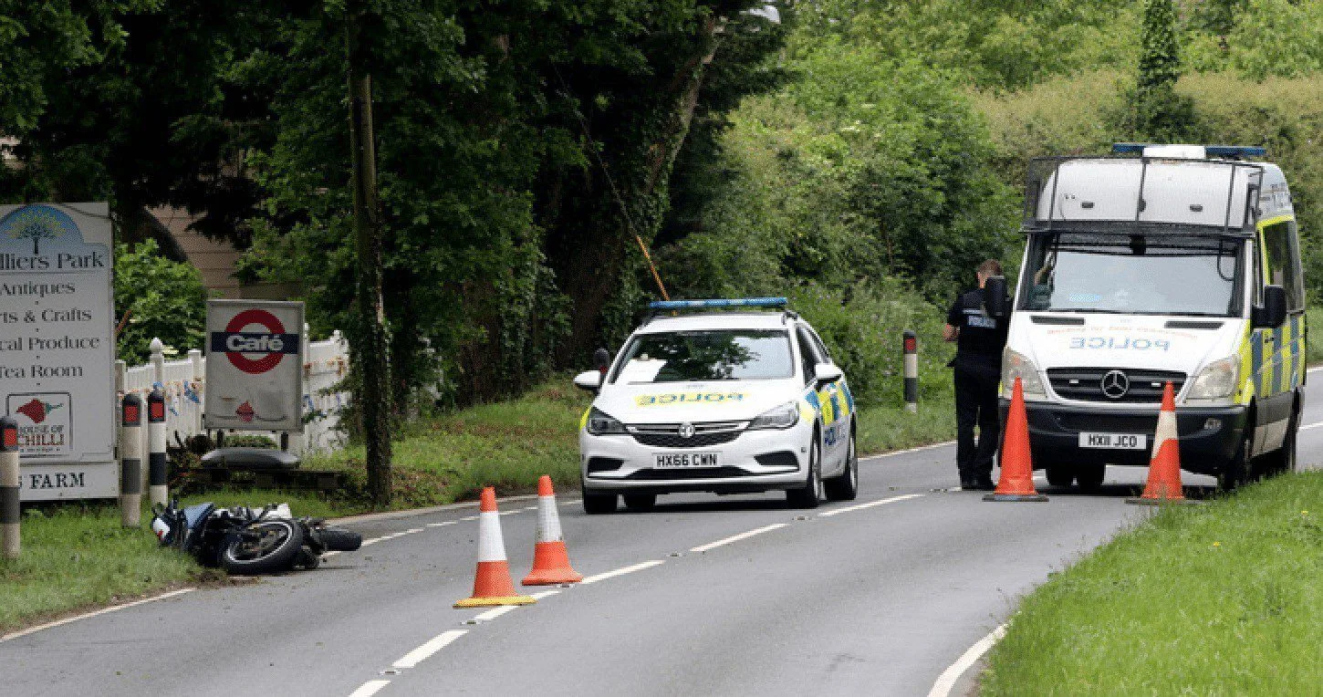 Motorcyclist Fighting for Life After Serious Crash Shuts A3056 Near Newchurch