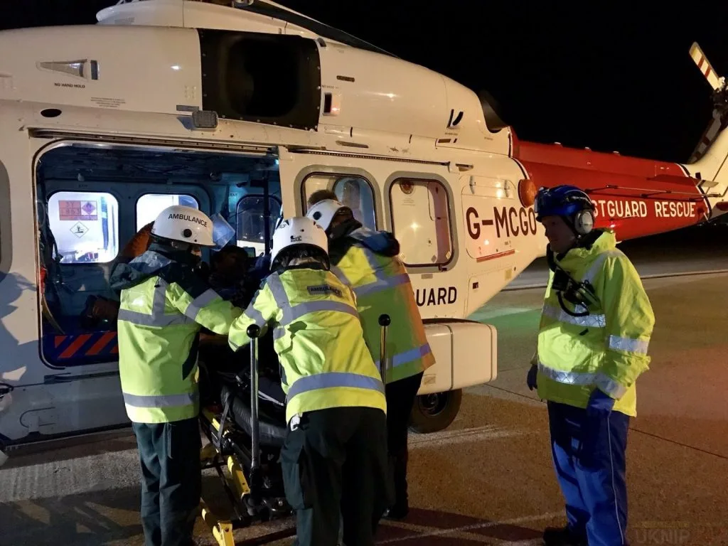 Dramatic English Channel Rescue: Man Airlifted from Oil Tanker with Kidney Stones