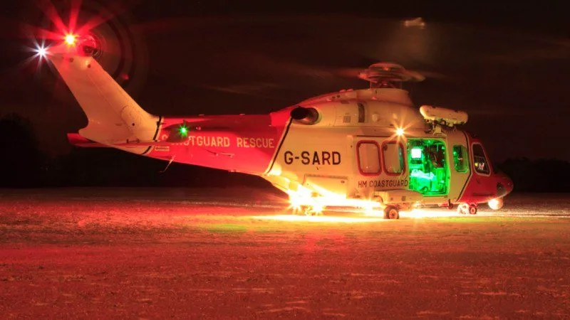 Woman Winched to Safety by Coastguard Helicopter After Fall in West Wight