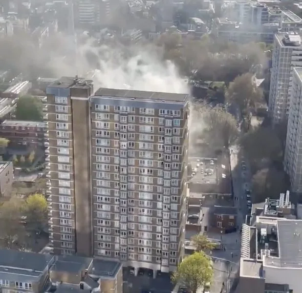 Inferno Erupts at Islington’s Godfrey House Tower Block – 70 Firefighters Battle Massive Blaze