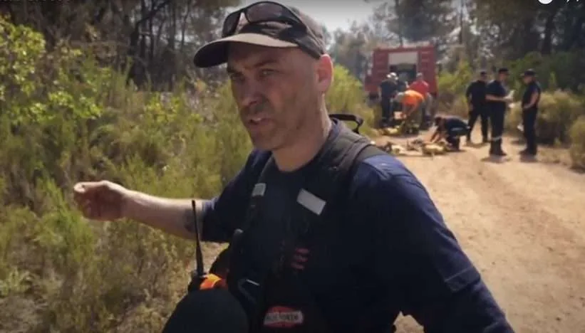 UK Firefighters Use Chainsaws and Drones to Combat Wildfires in Greece’s Peloponnese