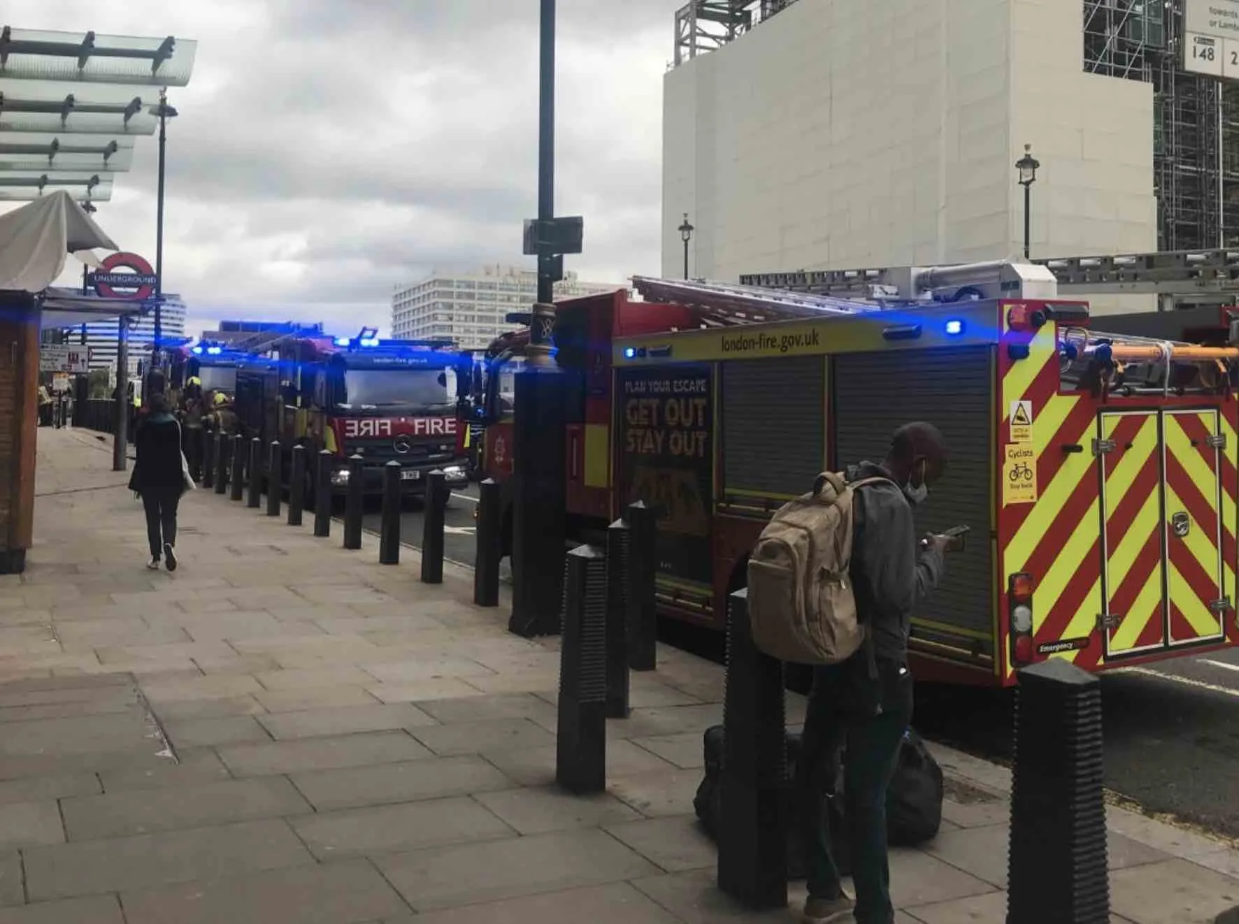Forty Firefighters Tackle Smoke at Westminster Station Pump Room Blaze