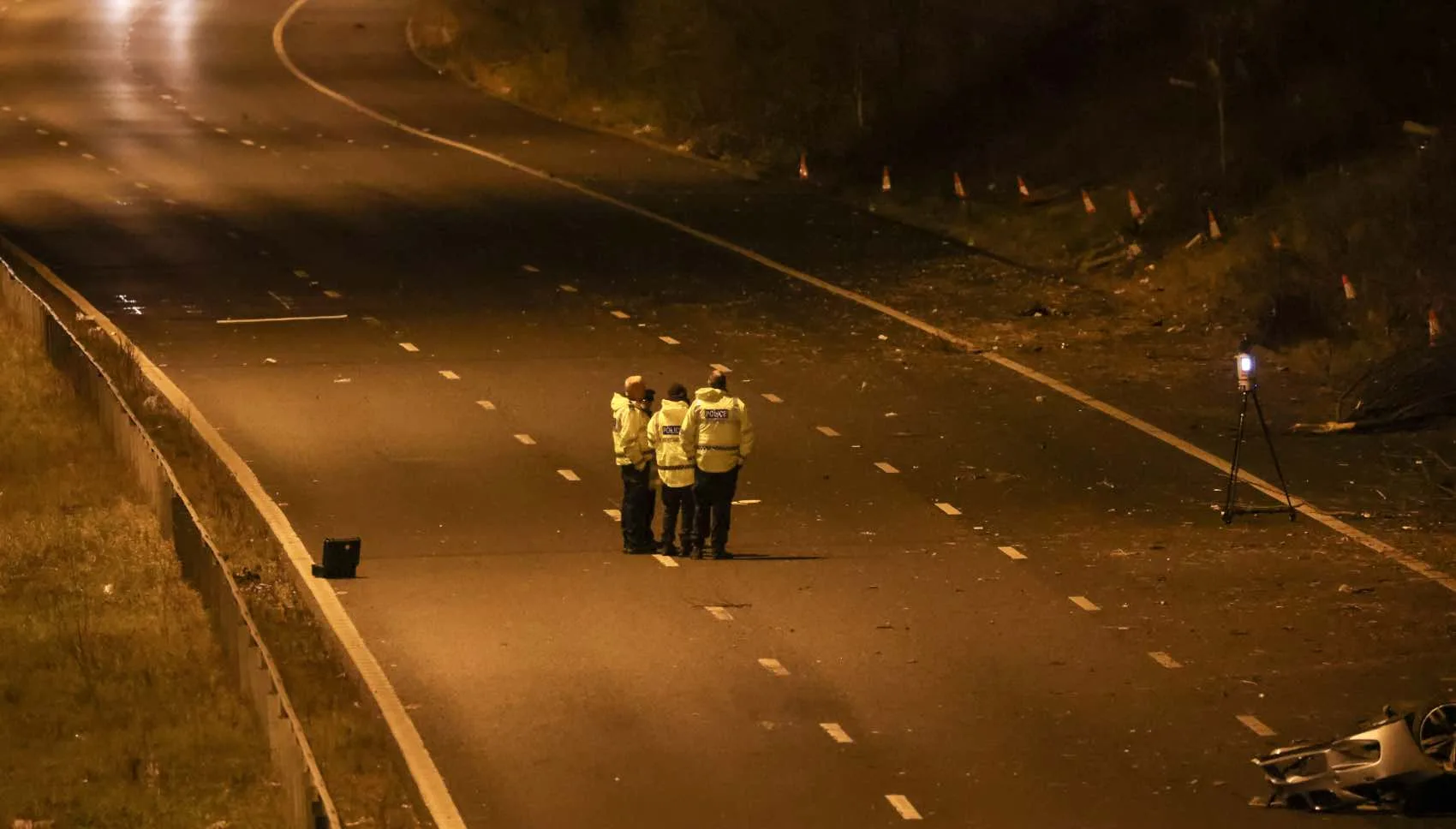 M2 Shut Near Rochester Airport After BMW M3 Rolls Multiple Times in High-Speed Smash