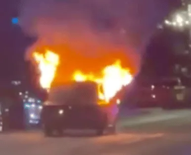 Seafront Shutdown After Fiery Car Blaze and Crash Chaos in Southend
