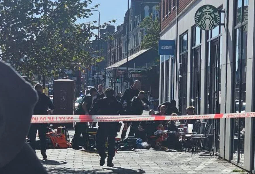 Stabbing Horror at Streatham Starbucks: Police Seal Off Scene as Victim Treated on Pavement