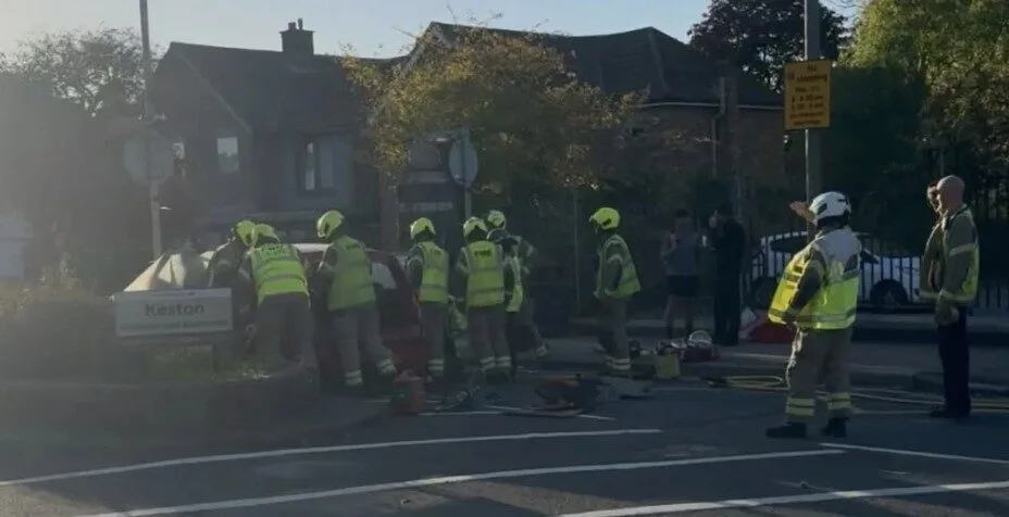Heart Attack Driver Crashes on Hayes Lane in Bromley