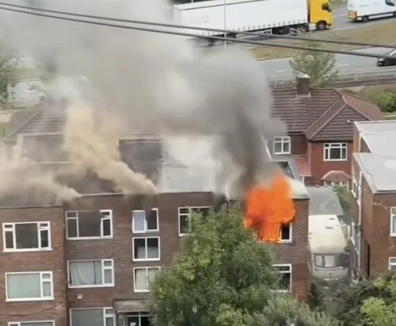 Inferno Engulfs Derelict Baguley Crescent Flat as Firefighters Race to Rescue